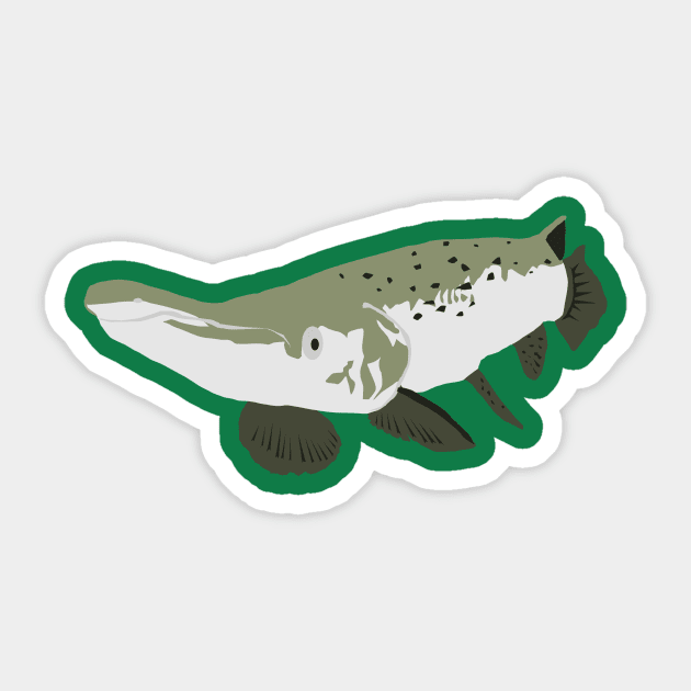 Alligator Gar Sticker by stargatedalek